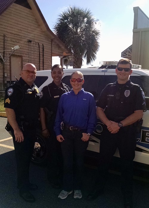 Thomasville police allow a TCCHS student to job shadow.