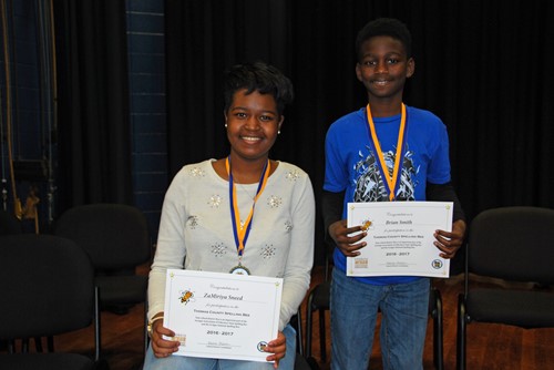 Sneed and Smith - Spelling Bee Winners