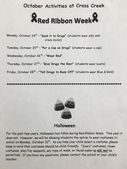 Red Ribbon/Halloween Info