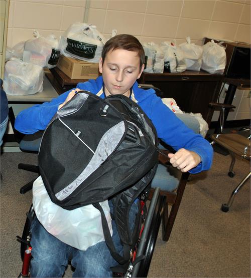 TCCHS Students aid Backpack Buddies program