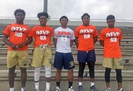 TCCHS athletes Darien Daniels, B.J. Smallwood, Tay Cooksey, Jaylen Dunbar, and A.J. Stephenson participated in a recent MVP camp in Valdosta.