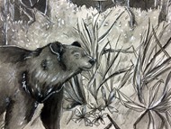 Miriam Van Veen’s grand prize winning piece depicts the Florida black bear.