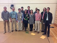 Students who will advance to state competition in science fair.