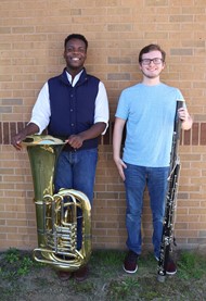 Thomas County Central High School seniors Caleb Moore and Eric Webb have earned seats in the esteemed Georgia Music Educators Association All-State Band.