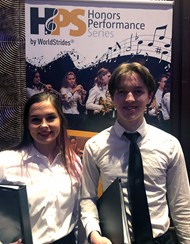 TCCHS students Britney White and Jared Giddens performed in the prestigious 2020 High School Honors Performance Series at Carnegie Hall in New York City.