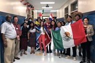 TCCHS Spanish teachers and students celebrate Hispanic Heritage Month.