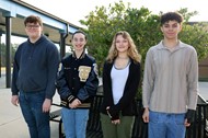 Norman Desourdy, Sofia Jimenez, Layla Staley and Shane Sanford are the system-level winners in the Young Georgia Authors competition.
