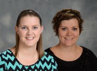 Stacie Dunn (left) and Melissa Artz will attend the National Sustainability Teacher's Academy in Arizona.