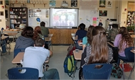 TCCHS students participate in special video conference
