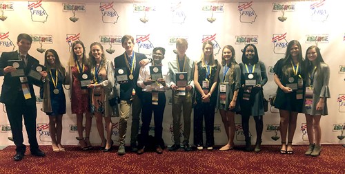 TCCHS FBLA students who placed at the 2019 Georgia FBLA State Leadership Conference