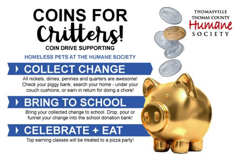 Coins for Critters flier