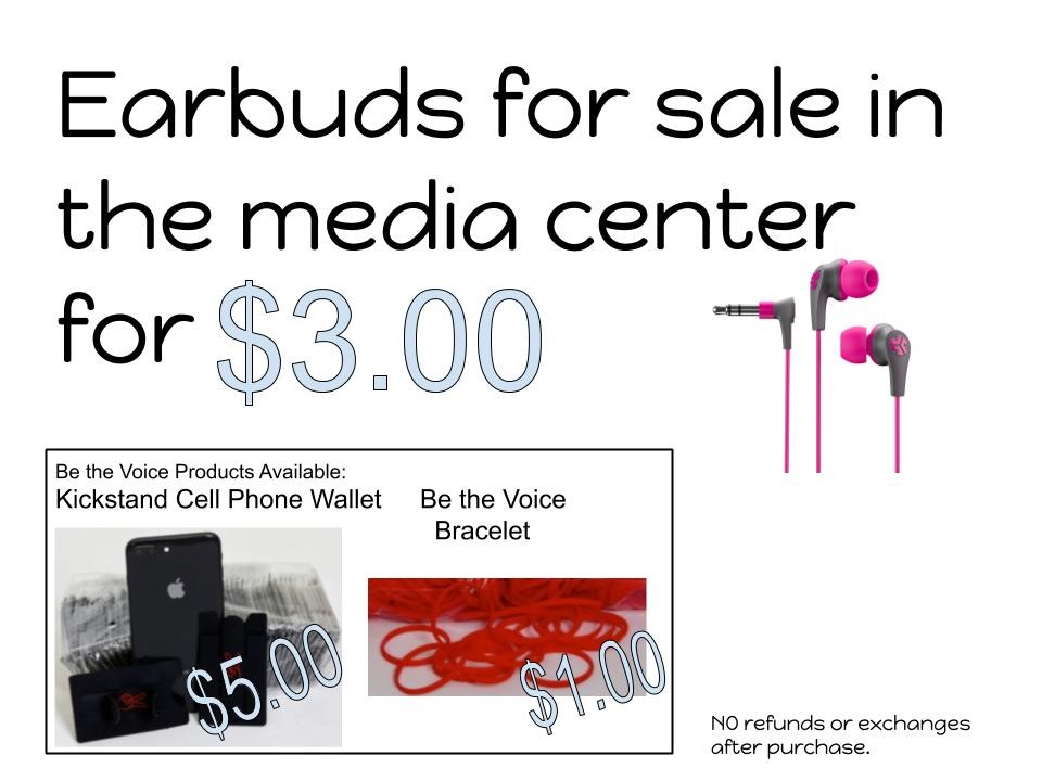 Earbuds for sale in Media Center
