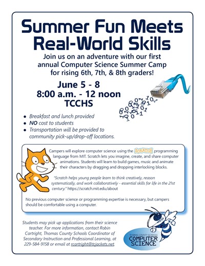 Computer Science Summer Camp Information