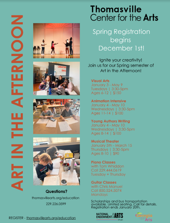 Thomasville Center for the Arts Registration