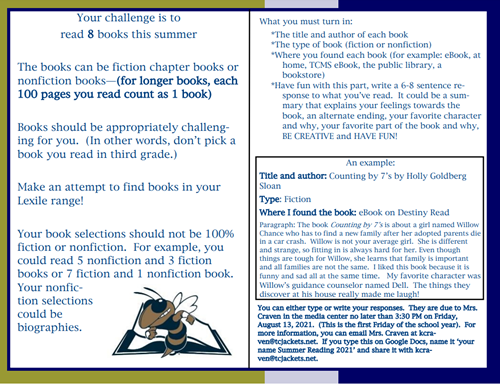 Summer Reading Challenge pg 2