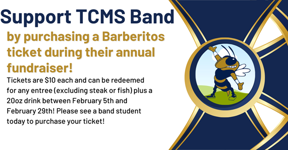 TCMS Band Fundraiser 1-2024