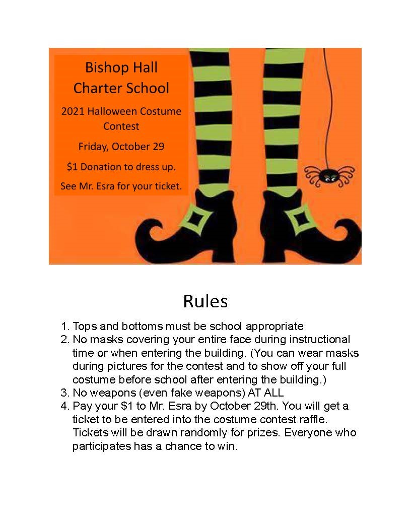 Bishop Hall Halloween Costume Contest Details