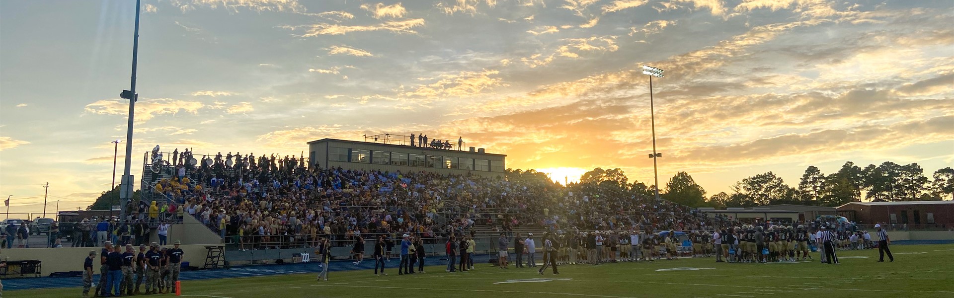 Stadium sunset
